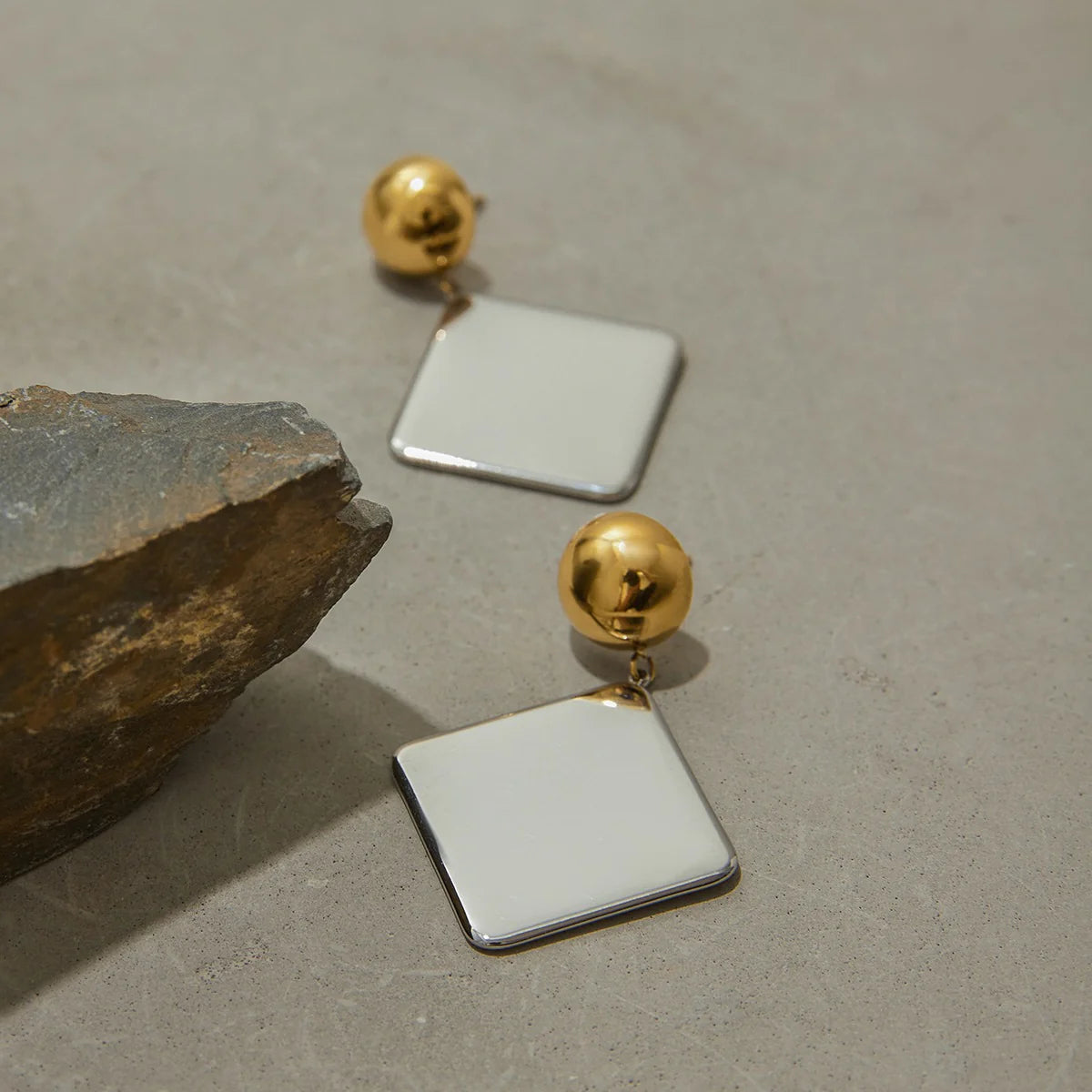 Geometric Drop Earrings