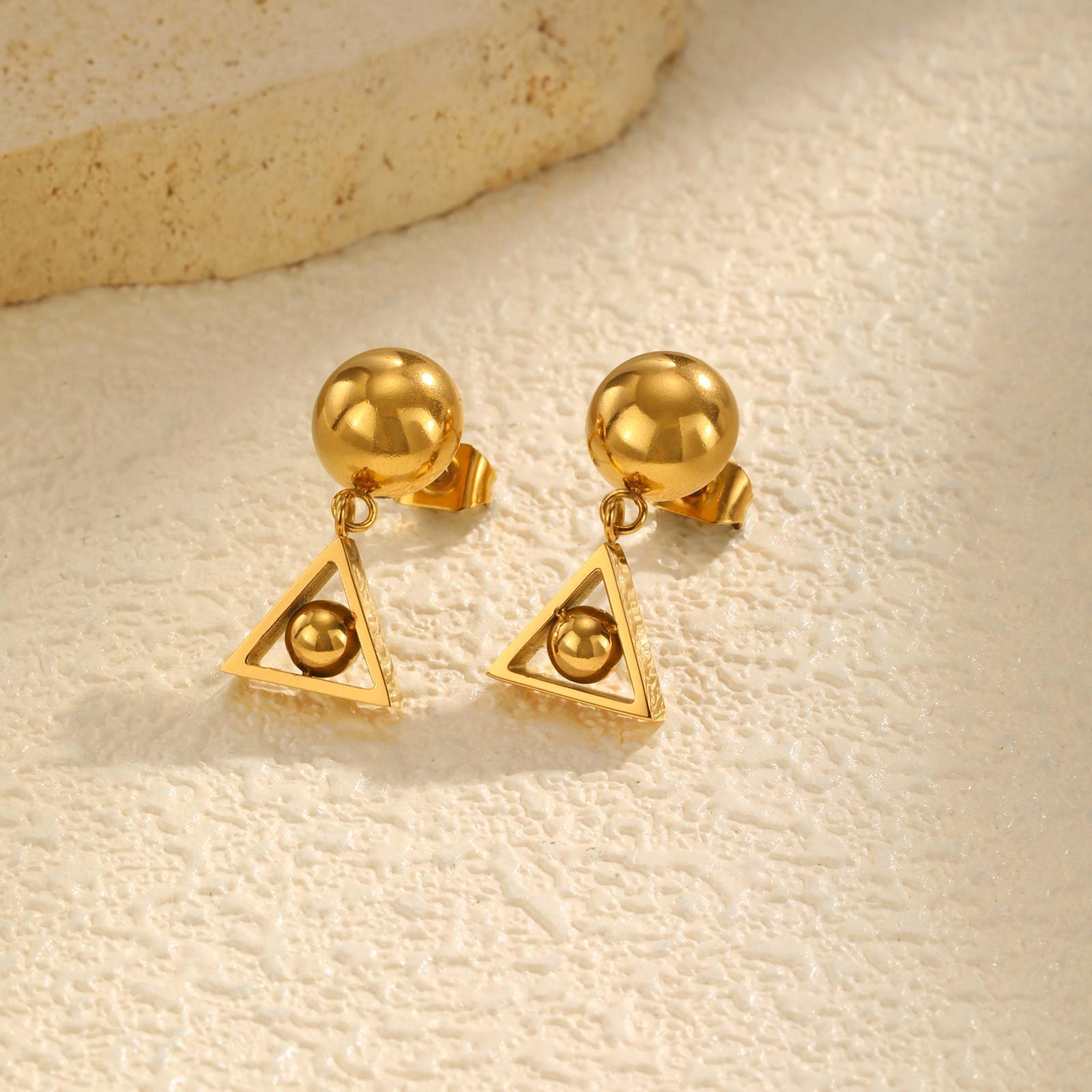 Triangle Drop Earrings