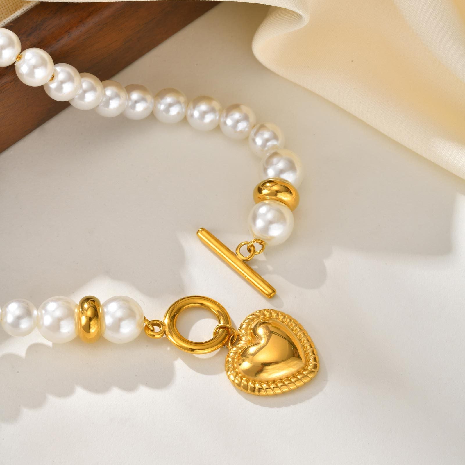 Pearl Heart Necklace