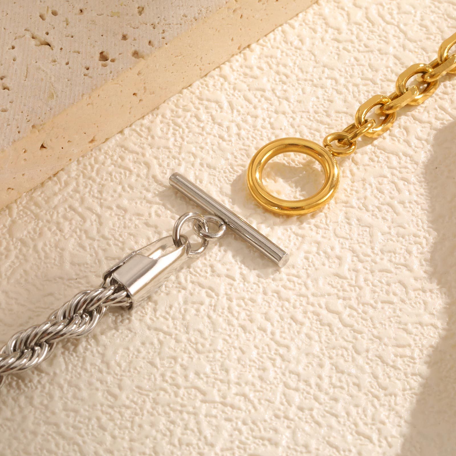 Two-Tone Chain Bracelet