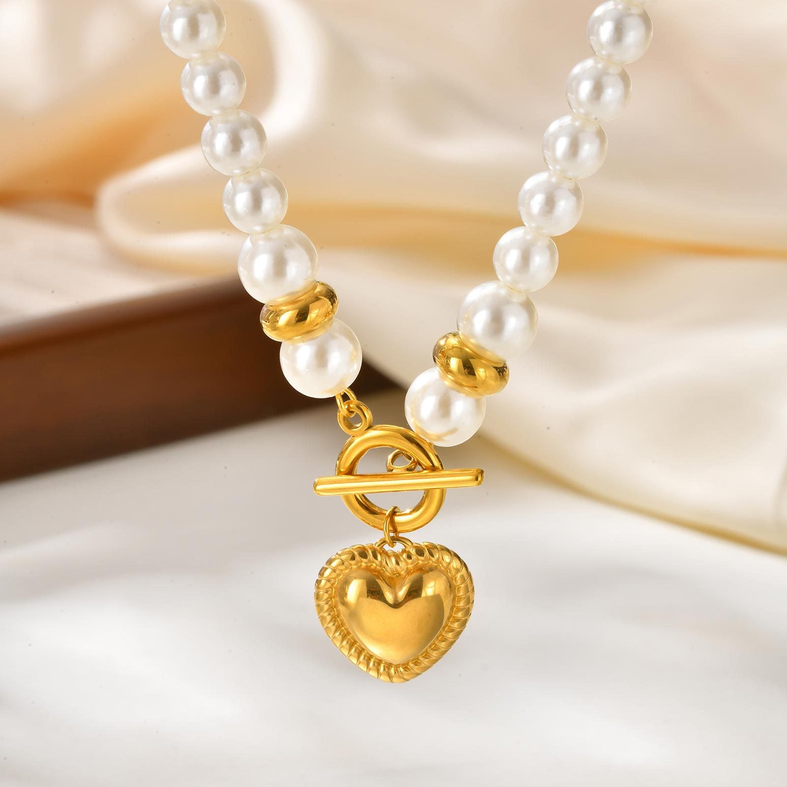 Pearl Heart Necklace