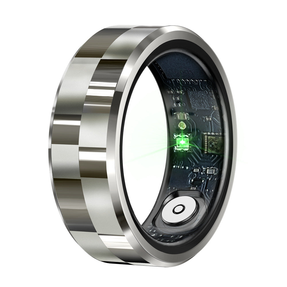 Chrome Edge Smart Ring Silver