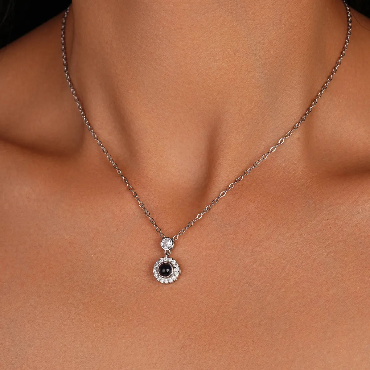 Circle Projection Necklace