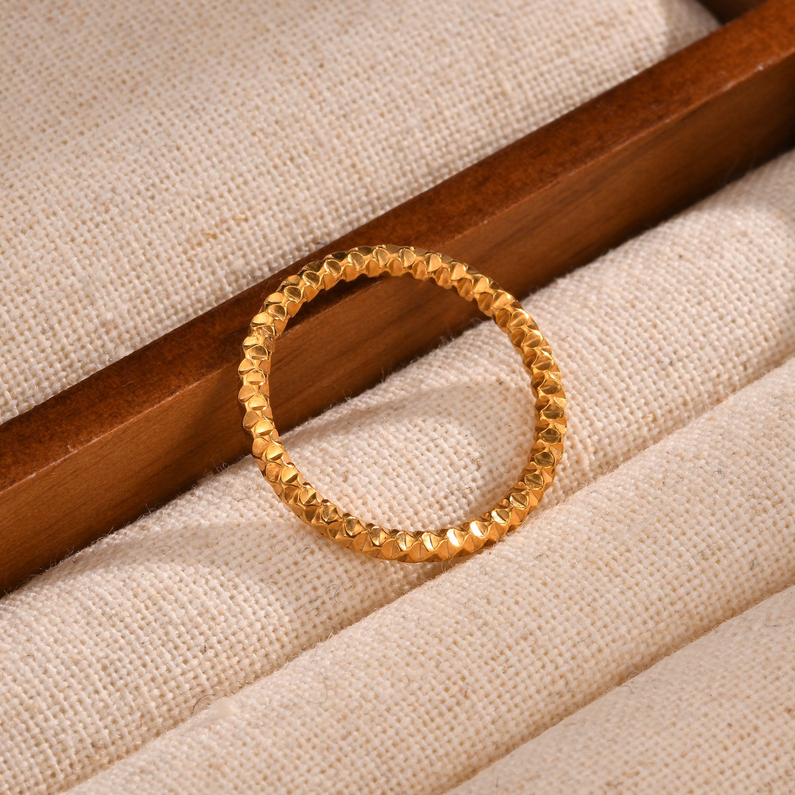 Textured Band Ring