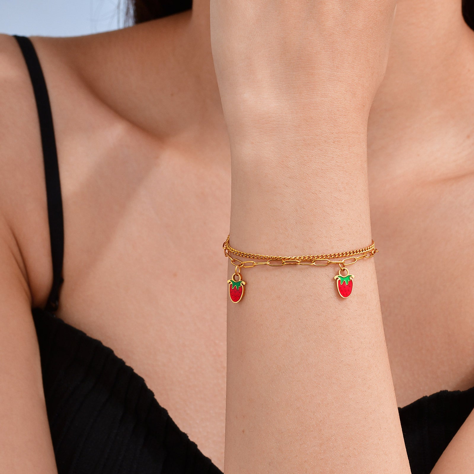 Strawberry Charm Bracelet