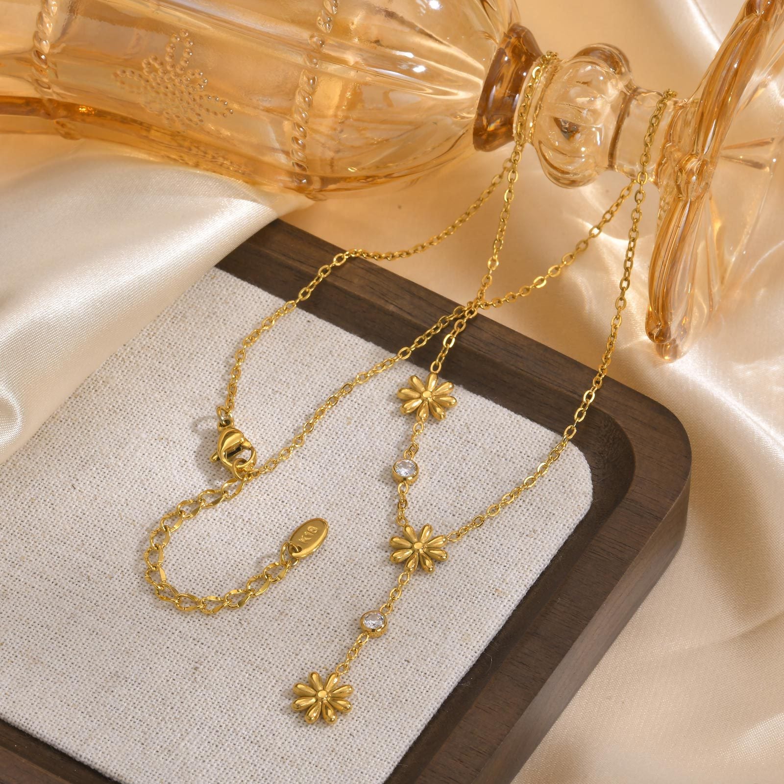 Floral Drop Necklace