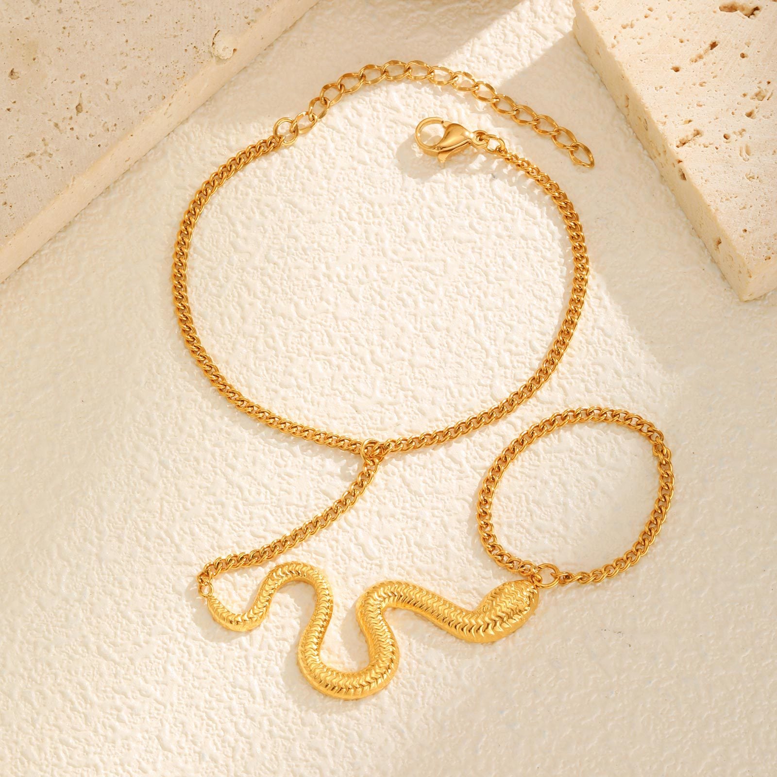 Snake Chain Hand Bracelet
