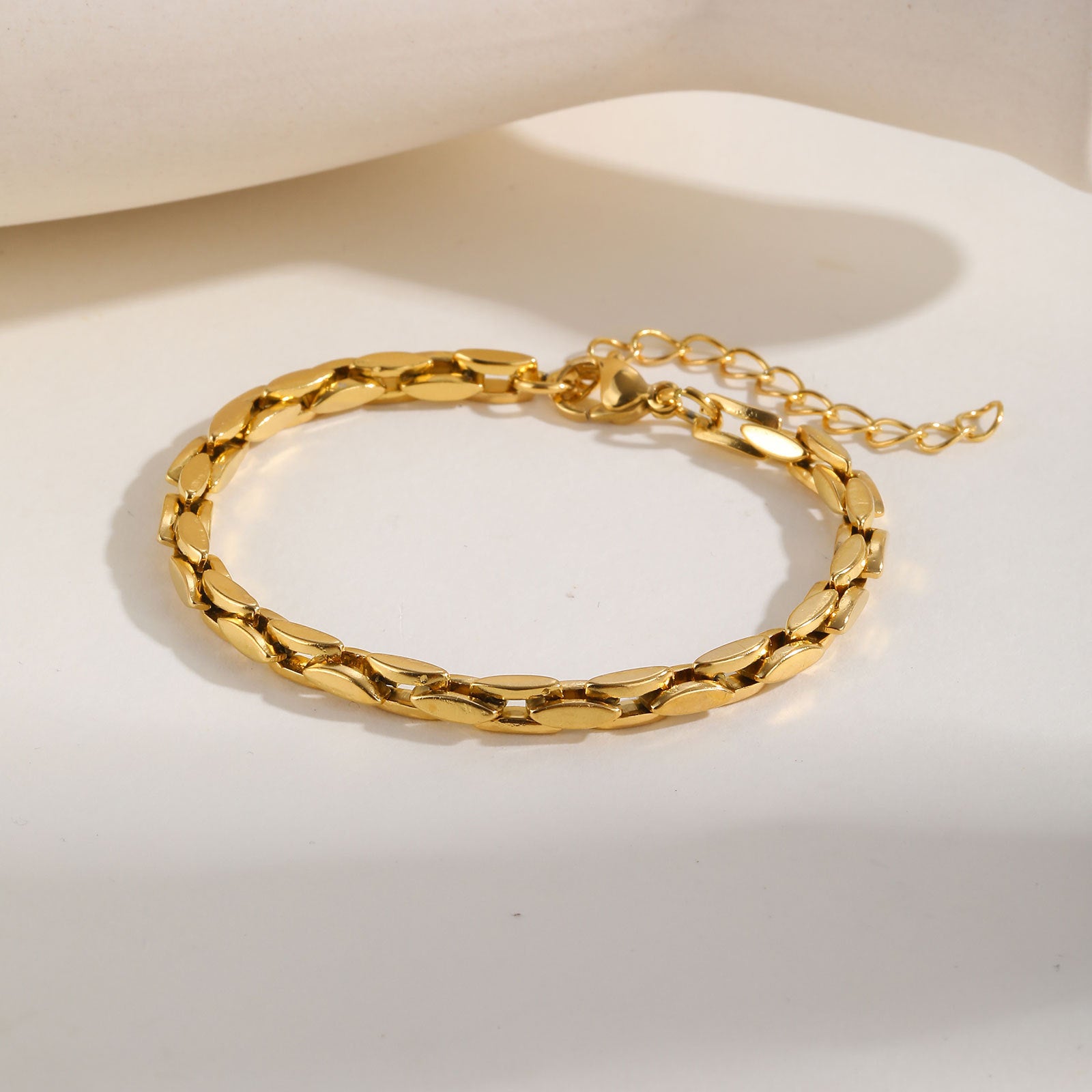 Flat Link Chain Bracelet