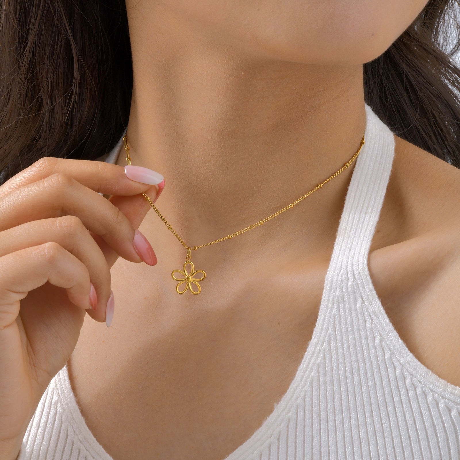 Flower Pendant Necklace