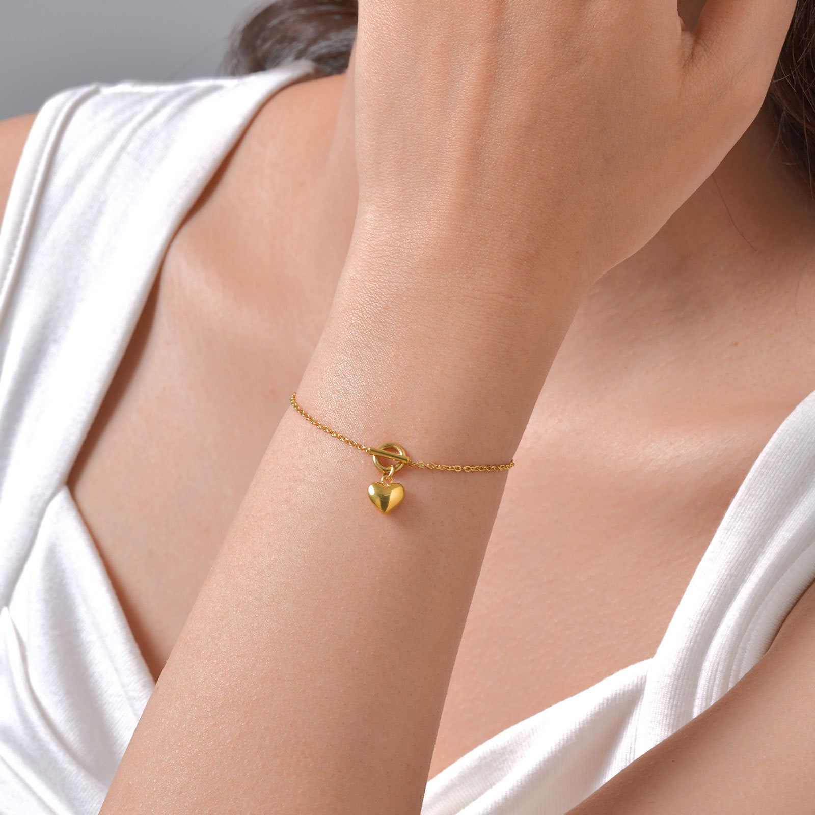 Heart Charm Bracelet