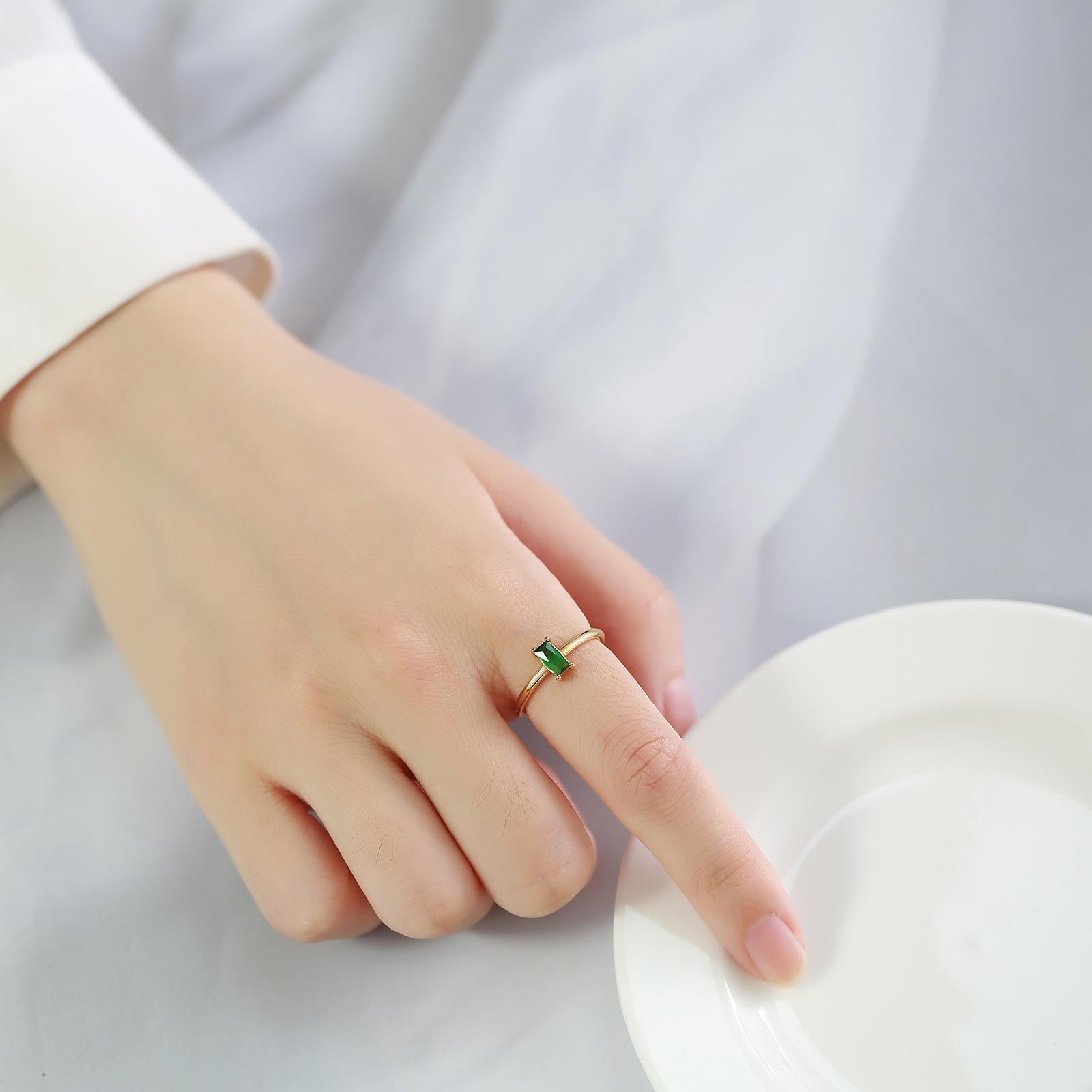 Rectangular Stone Ring