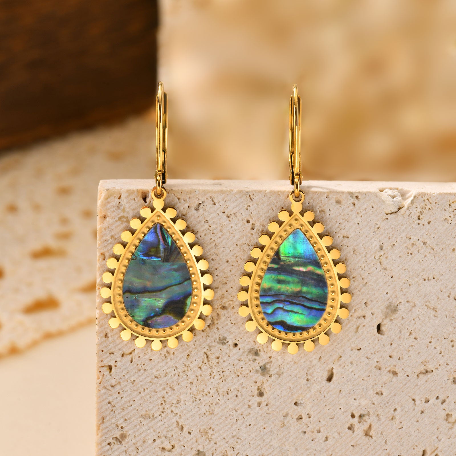 Teardrop Shell Earrings