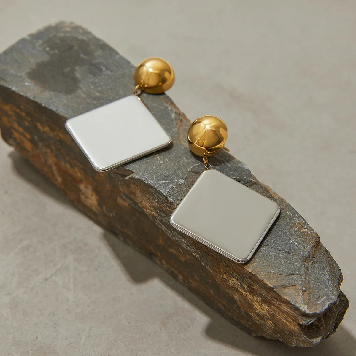 Geometric Drop Earrings