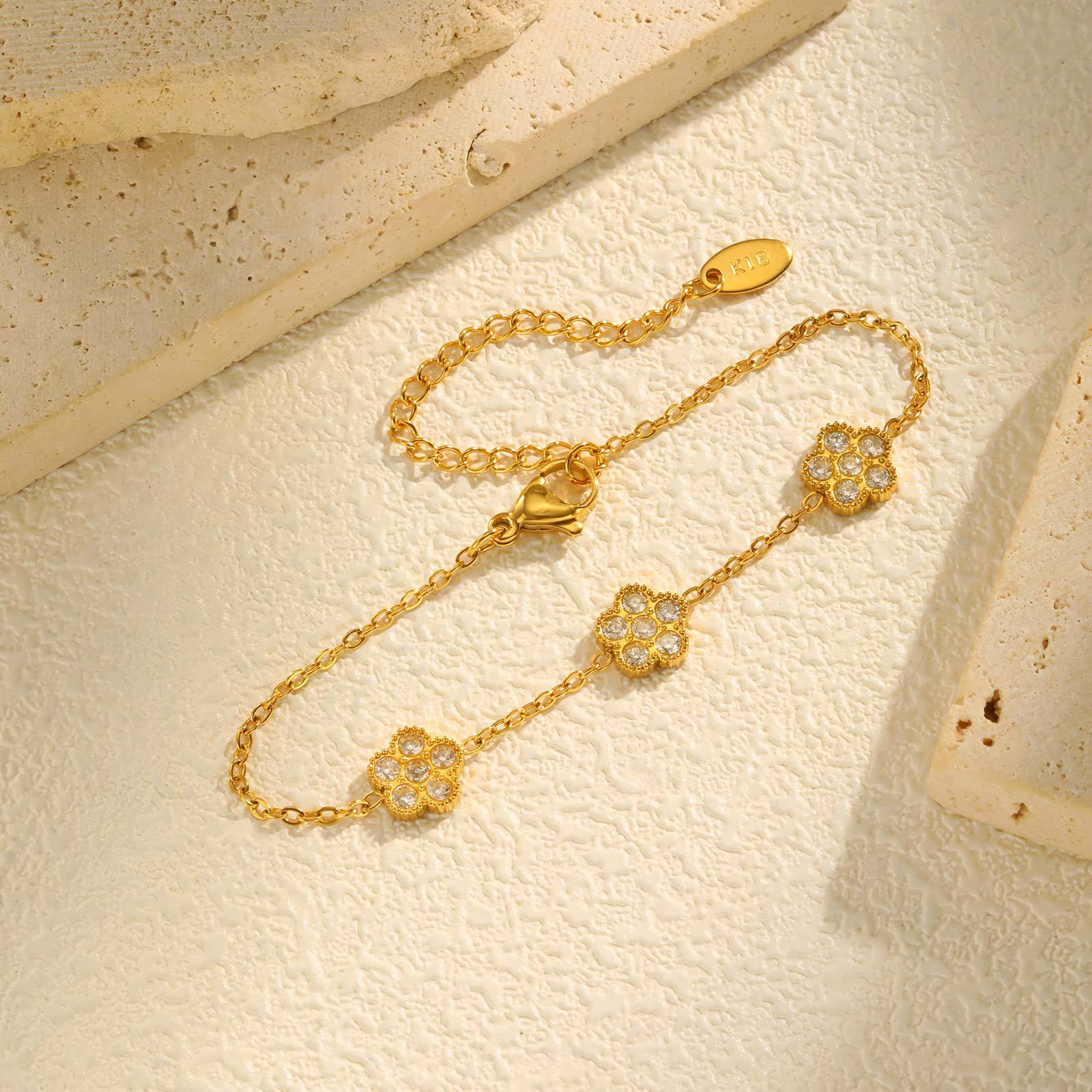 Flower Charm Bracelet