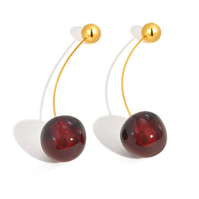 Cherry Drop Earrings