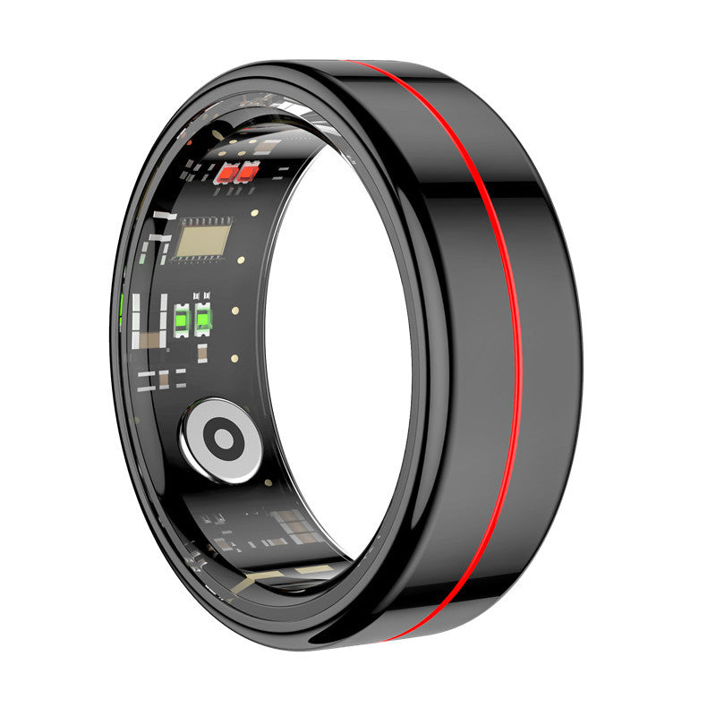 Cross-Line Smart Ring Black