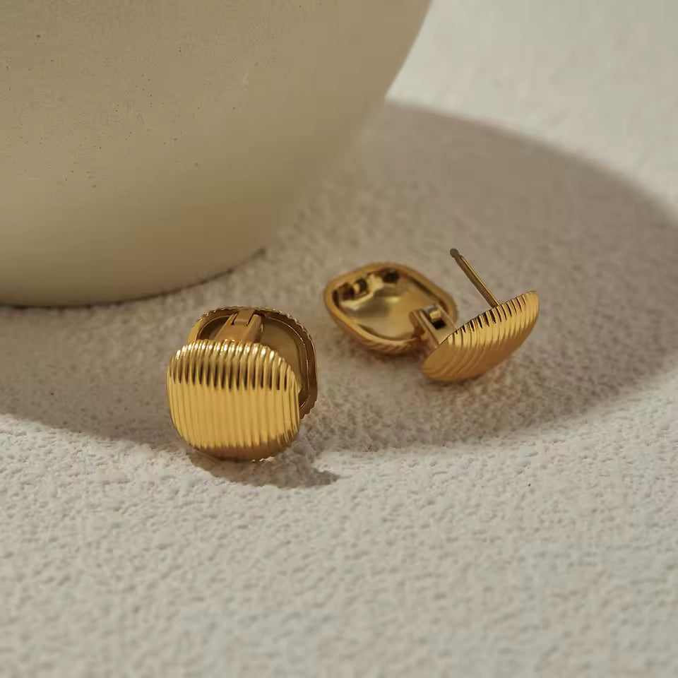 Textured Dome Earrings