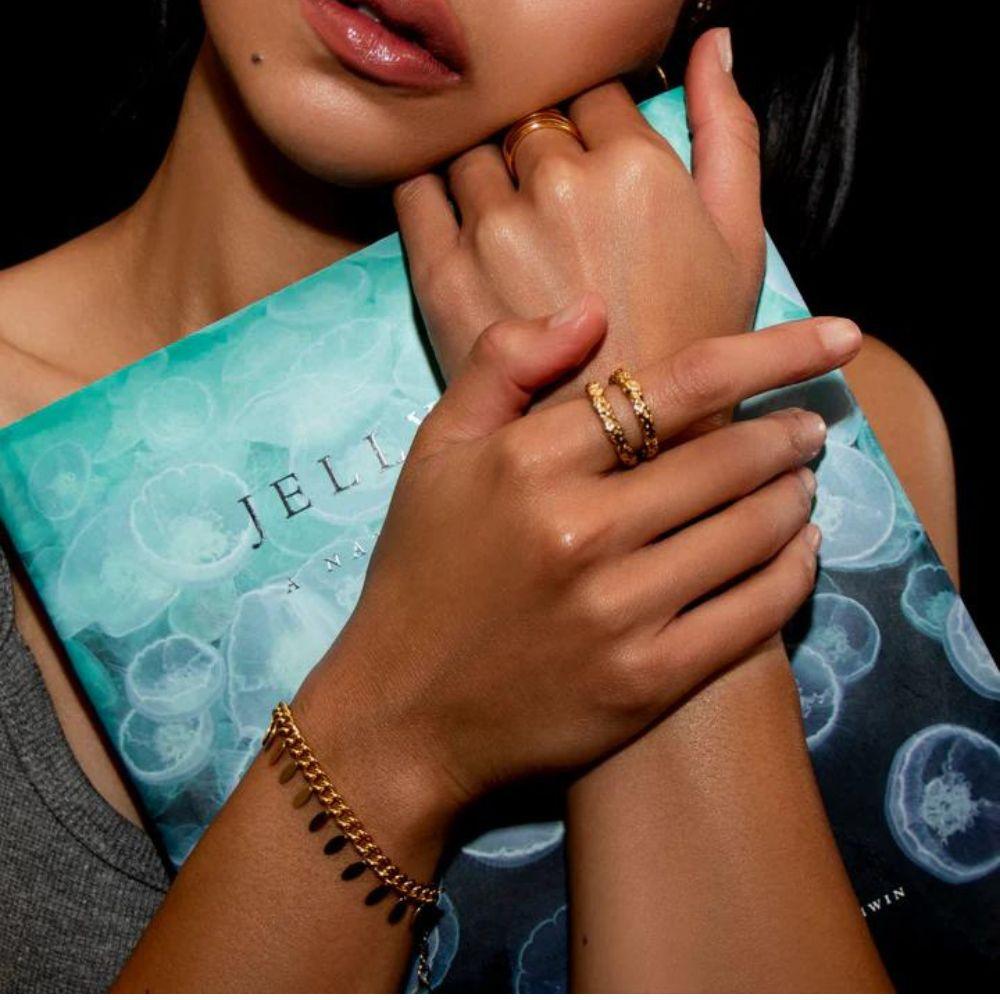 Golden Gala Circlets Ring - Father and Daughter Jewelry