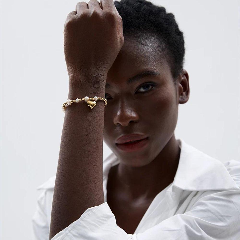 Heart of Pearl Bracelet - Father and Daughter Jewelry