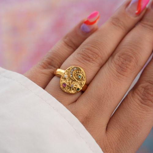 Celestial Oracle Ring - Father and Daughter Jewelry