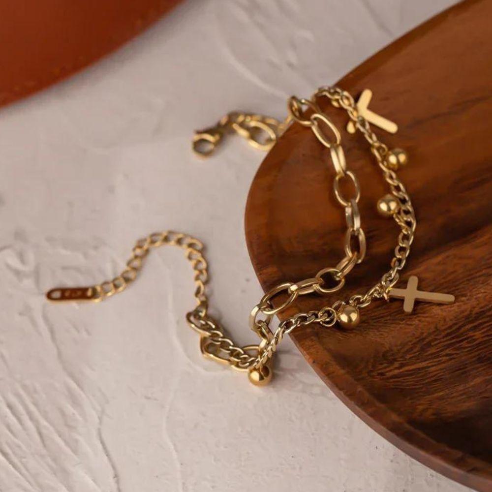 Divine Layers Bracelet - Father and Daughter Jewelry