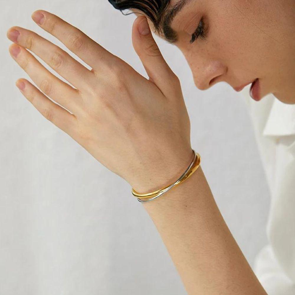 Harmony Duo Cuff - Father and Daughter Jewelry