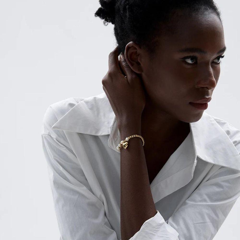 Heart of Pearl Bracelet - Father and Daughter Jewelry