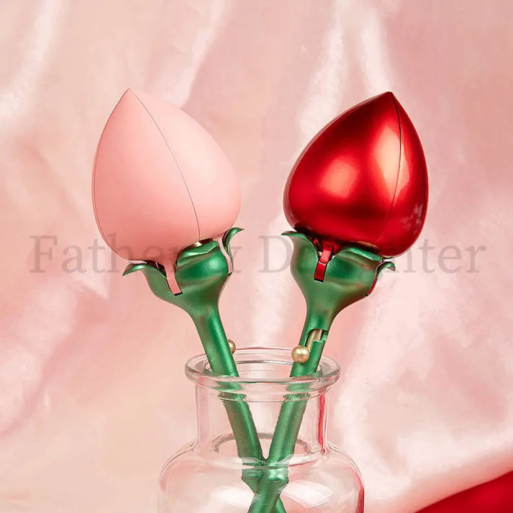 Blooming Rose Stem Ring Box