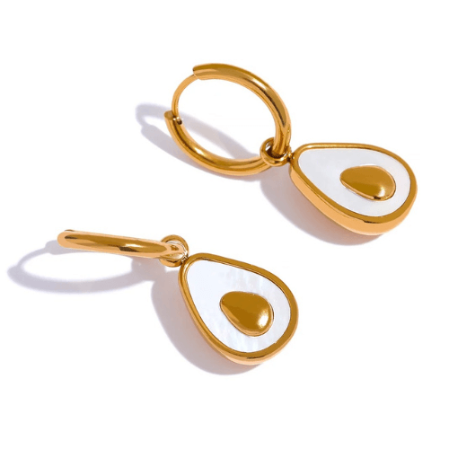 Avocado Drop Earrings - Father and Daughter Jewelry