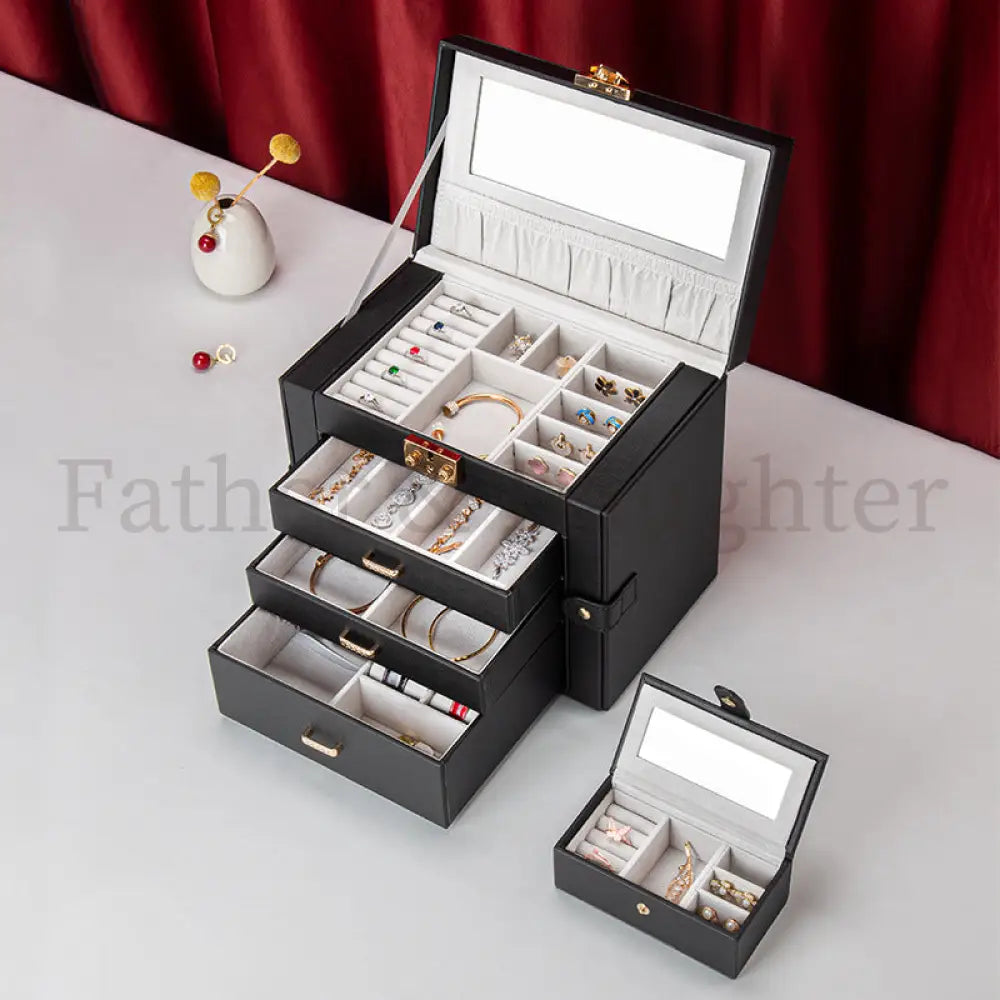 Deluxe Jewellery Case Black