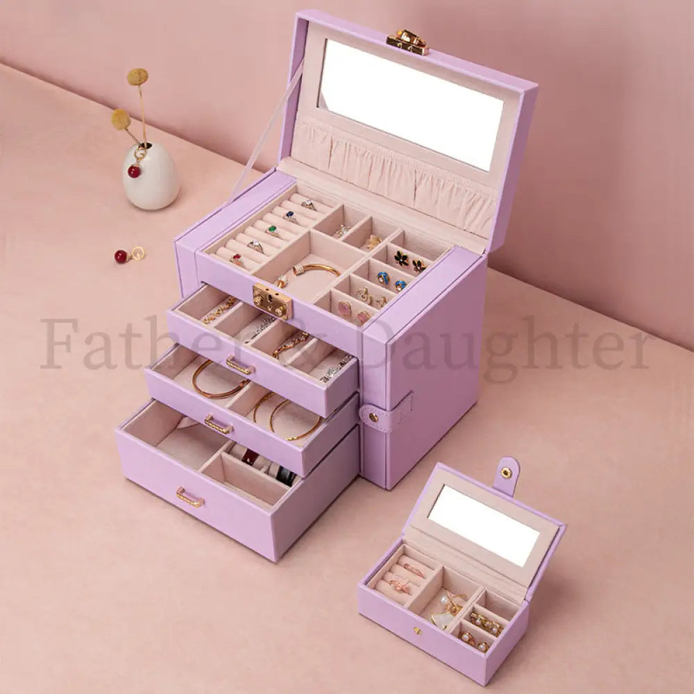 Deluxe Jewellery Case Lilac