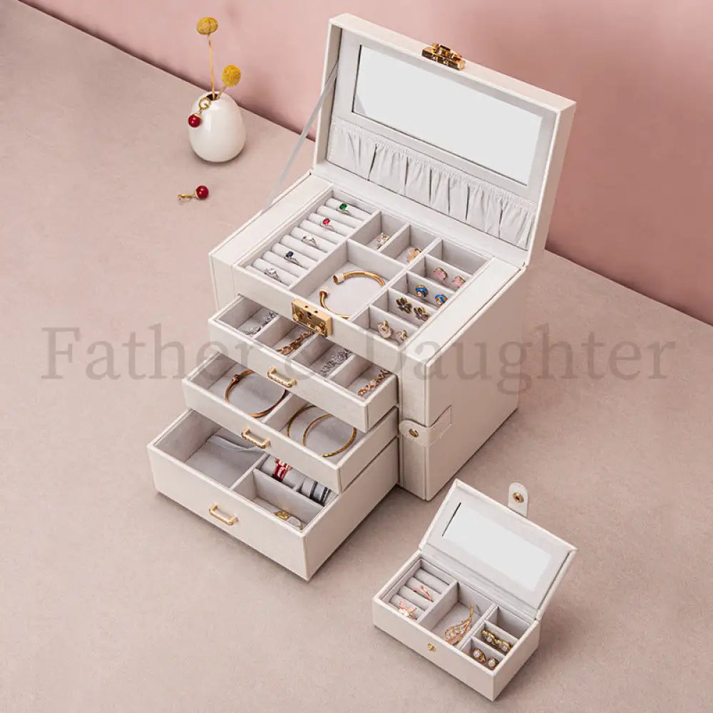Deluxe Jewellery Case White