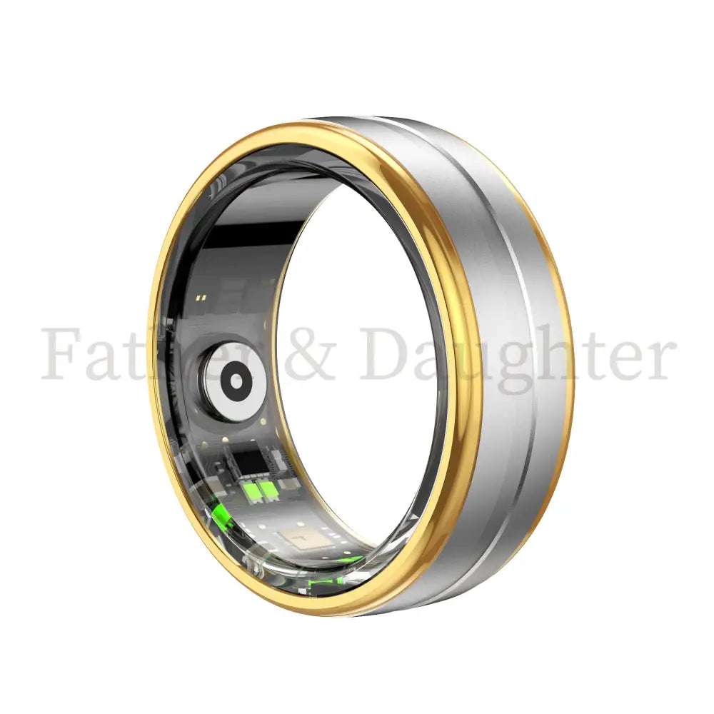 Dual-Tone Smart Ring Silver