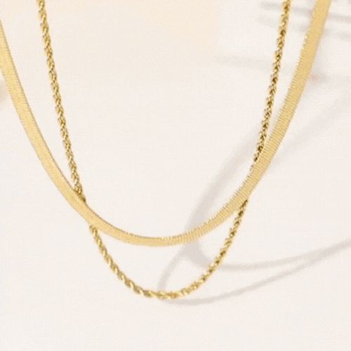 Dual Flow Necklace - Father and Daughter Jewelry