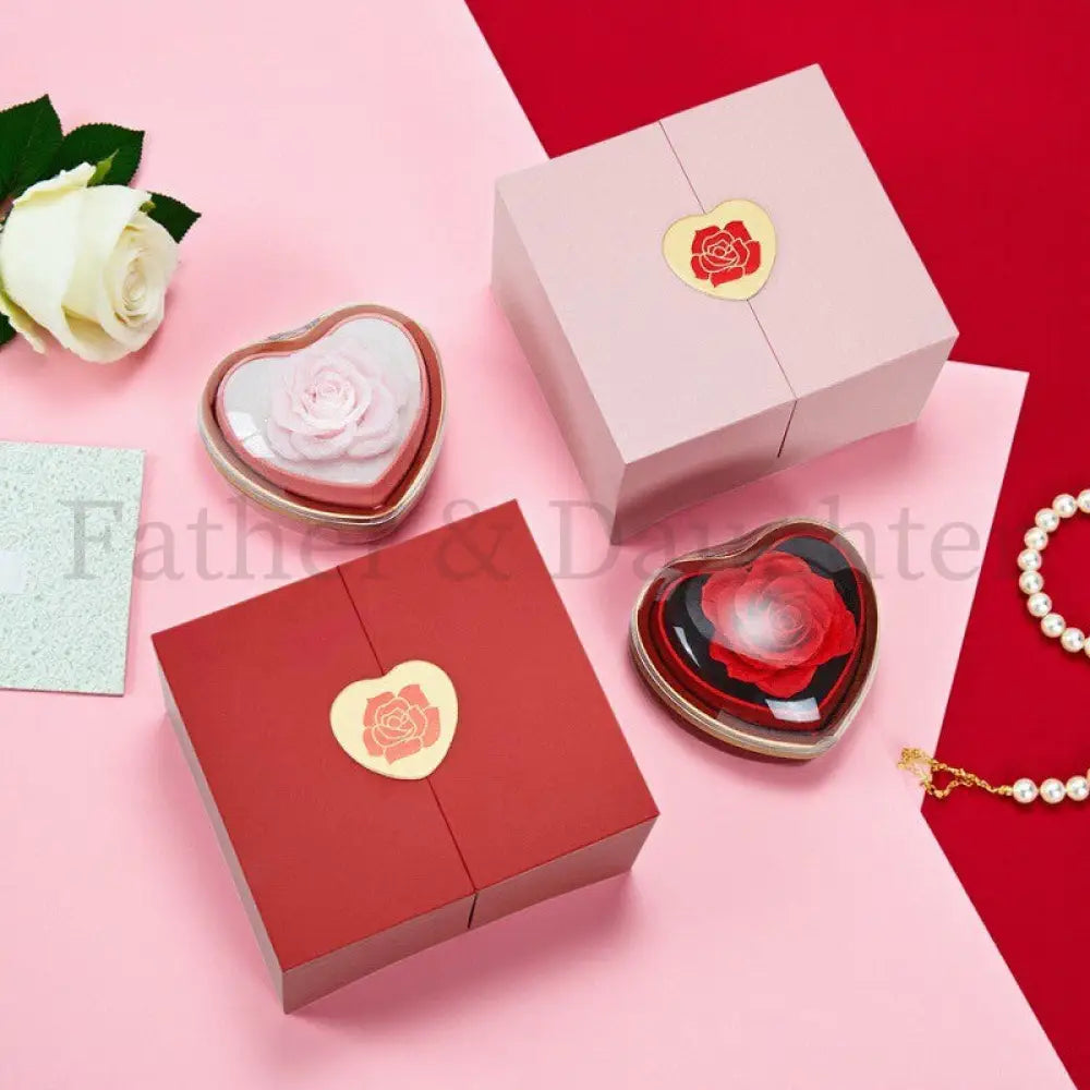 Heart Rose Jewellery Gift Box