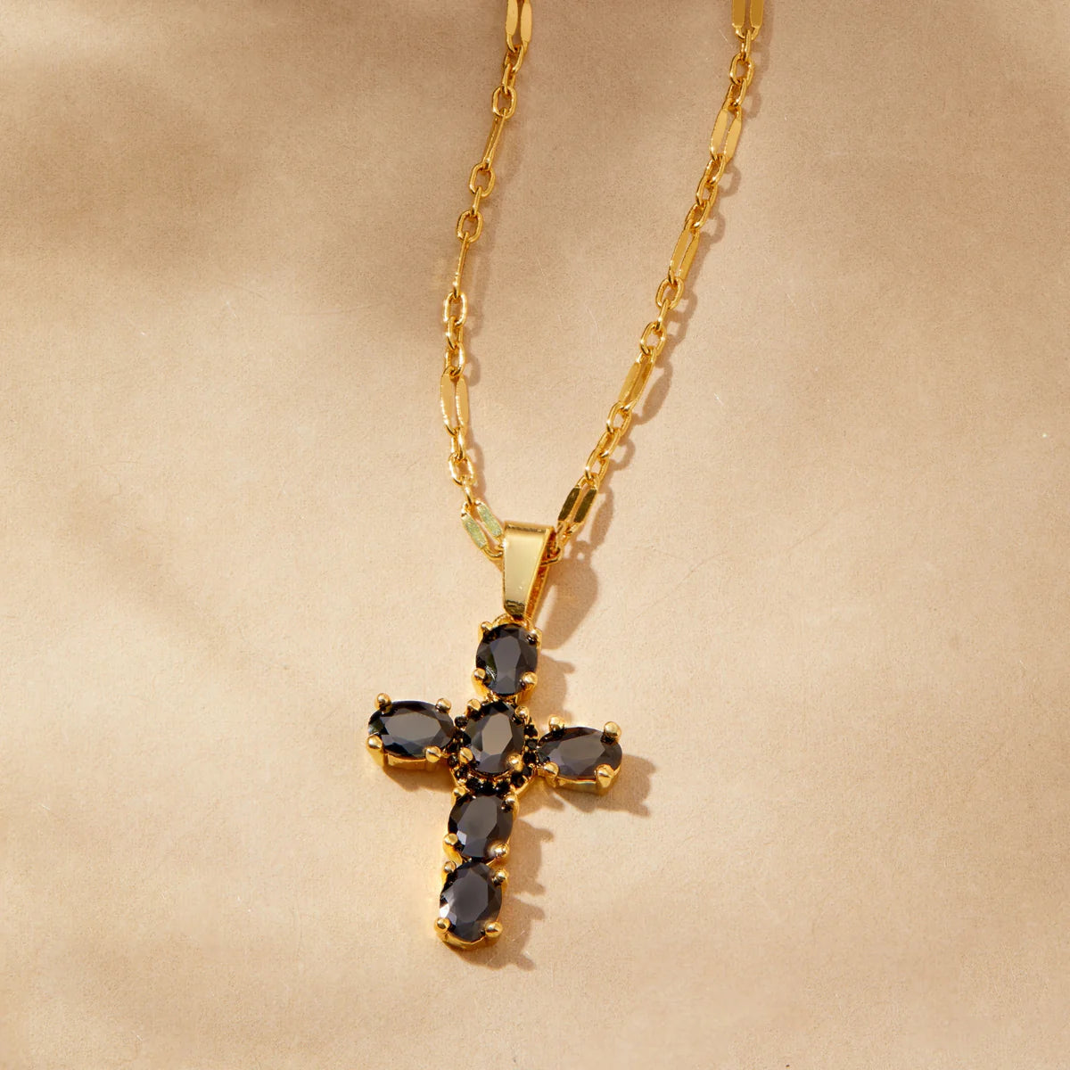 Noir Cross Necklace