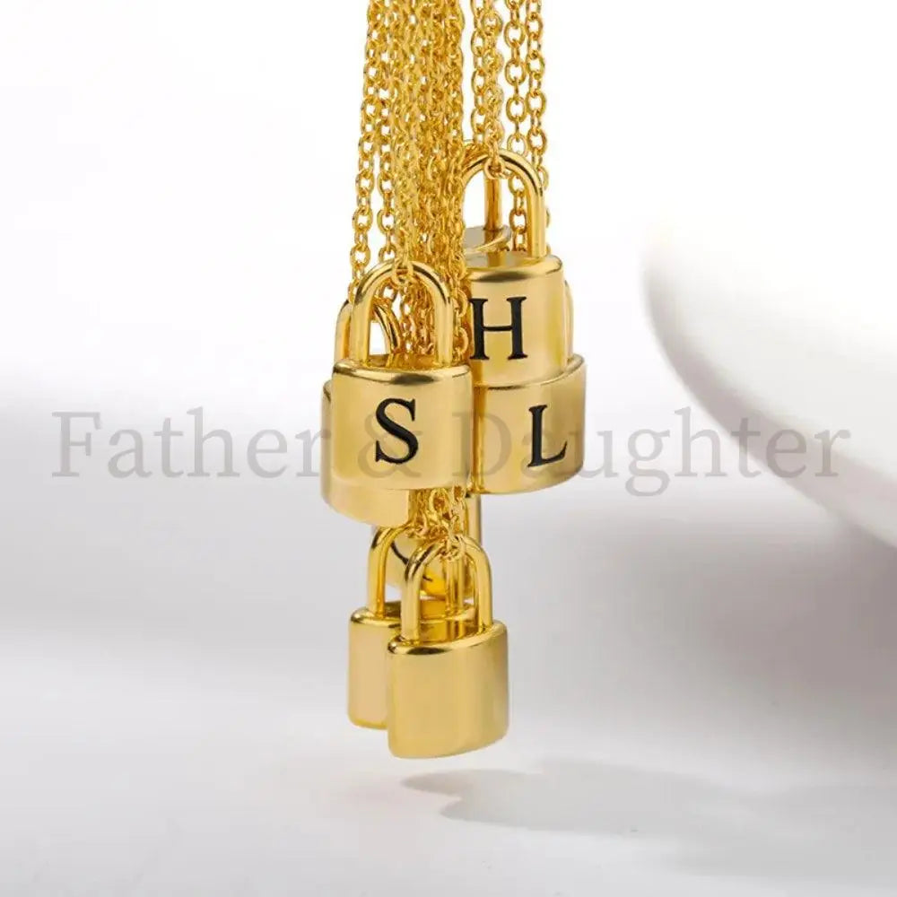 Locked In Love Necklace - Father and Daughter Jewelry