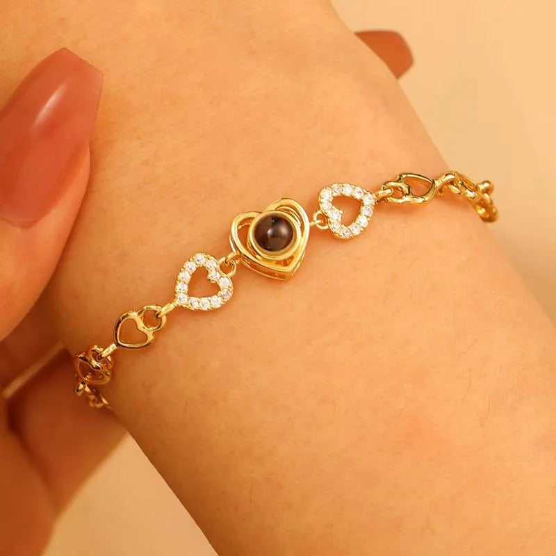 Heart Photo Projection Bracelet