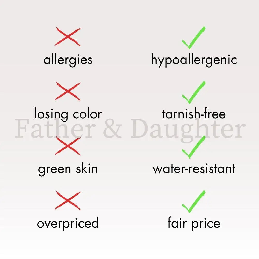 Vintage Oval Initial Necklace - Father and Daughter Jewelry