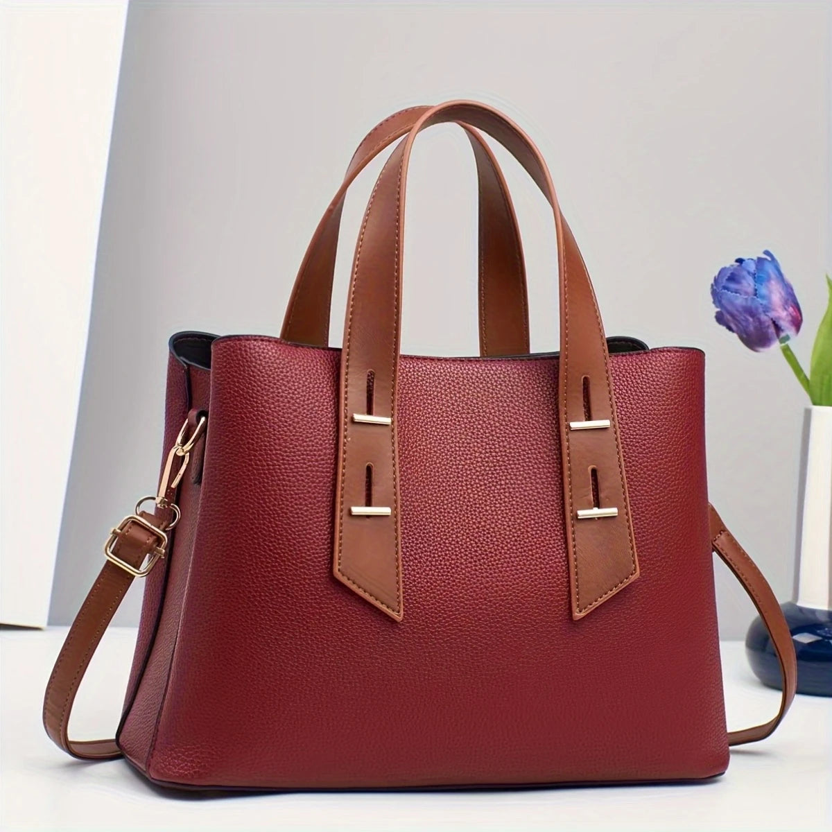 Buckle Strap Shoulder Bag