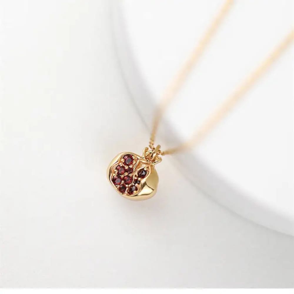 Ruby Pomegranate Necklace