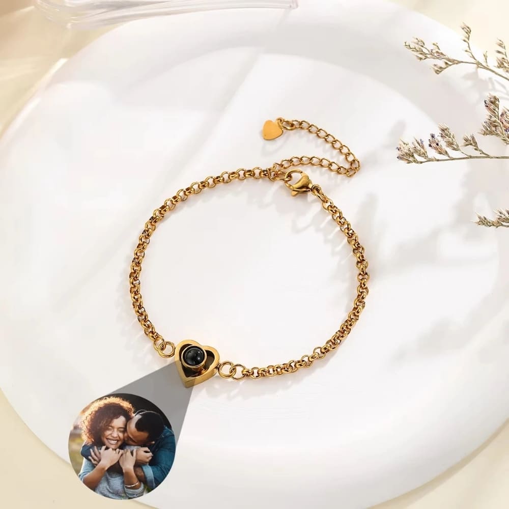 Heart Photo Projection Bracelet