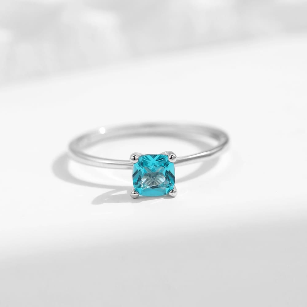 Ocean Glint Silver Ring