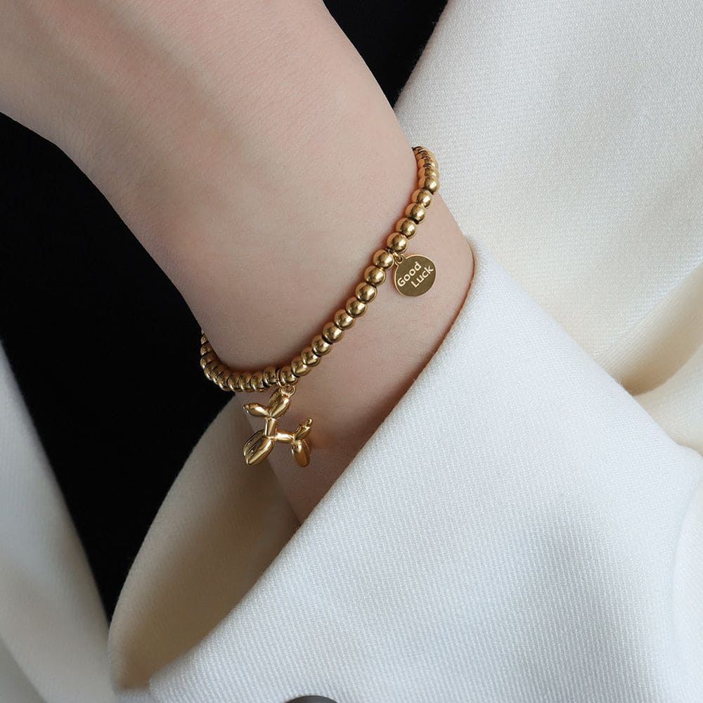 Lucky Pup Beaded Bracelet