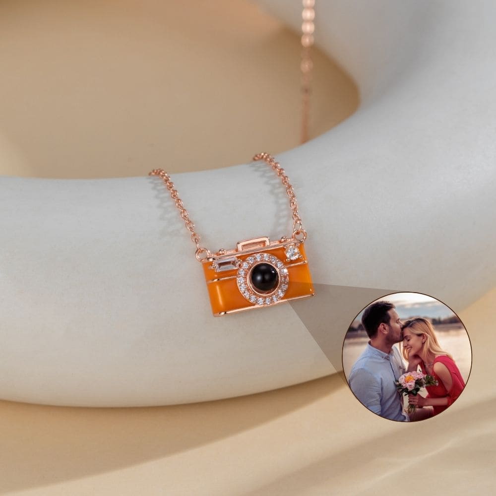 Vintage Camera Projection Necklace