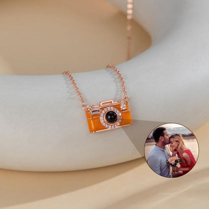 Vintage Camera Projection Necklace