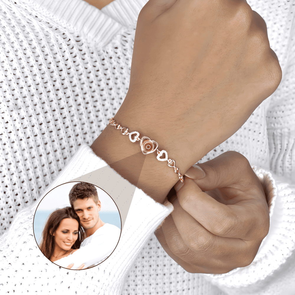 Heart Photo Projection Bracelet