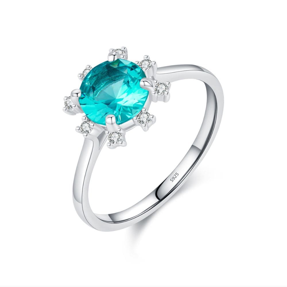 Azure Gleam Silver Ring