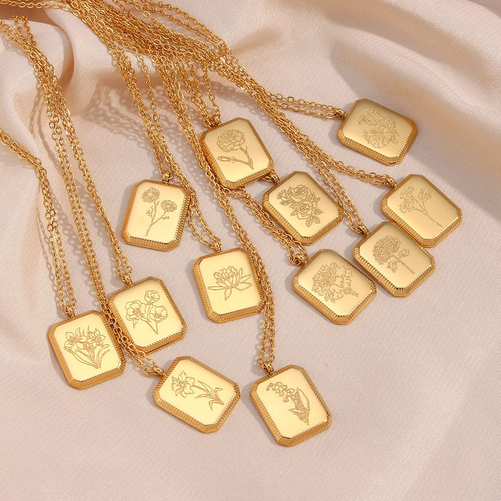 Golden Floral Necklace