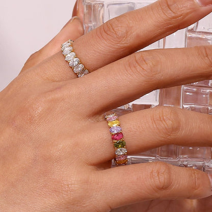 Cubic Zirconia Eternity Ring